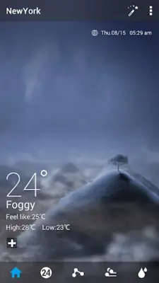 Default theme 2.0 GO Weather EX android App screenshot 3